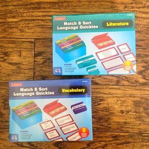 Lakeshore‎ Match & Sort Language Quickies - Literature and Vocabulary Set